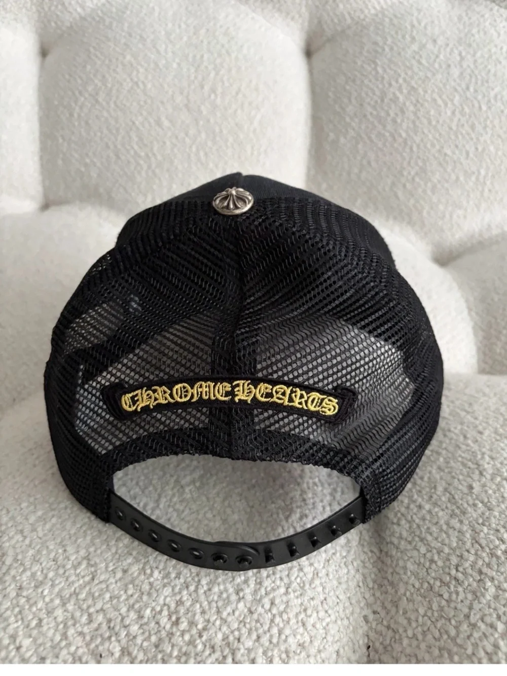 Chrome Hearts - Men’s Made In Hollywood Cross Patch Trucker Cap, Black
